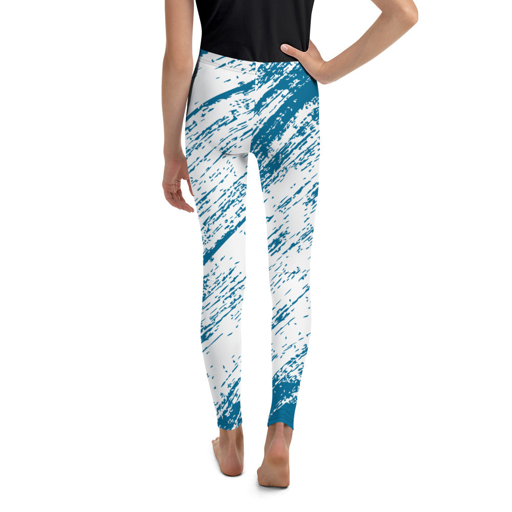 Youth Leggings - Dark Blue Design