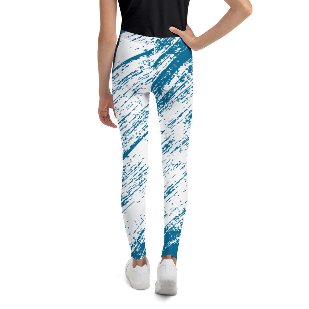 Youth Leggings - Dark Blue Design