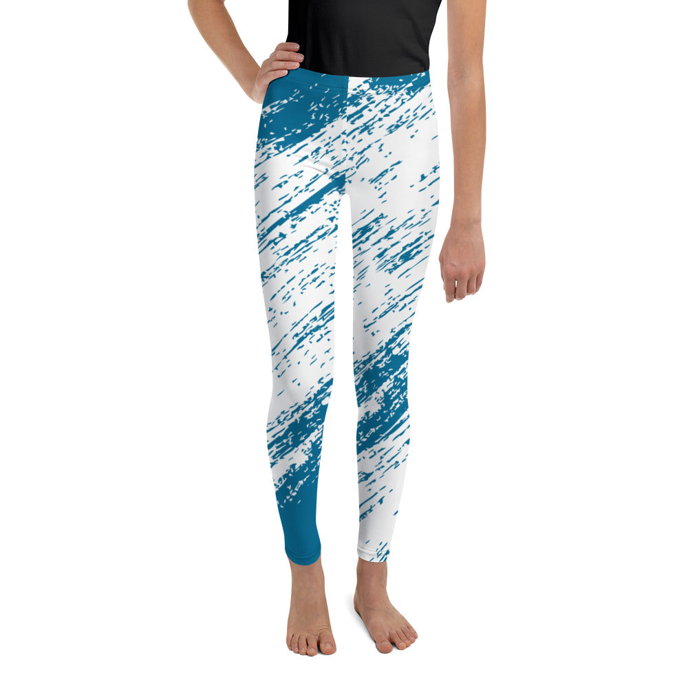 Youth Leggings - Dark Blue Design