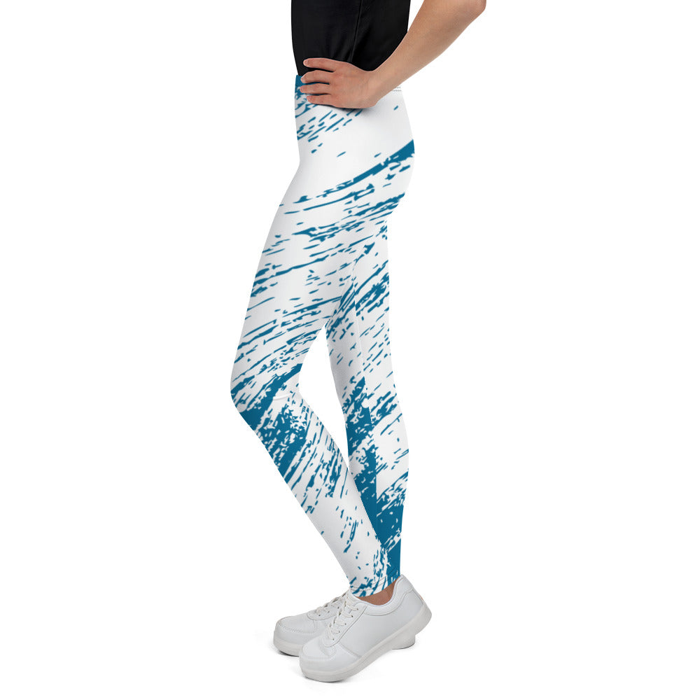 Youth Leggings - Dark Blue Design