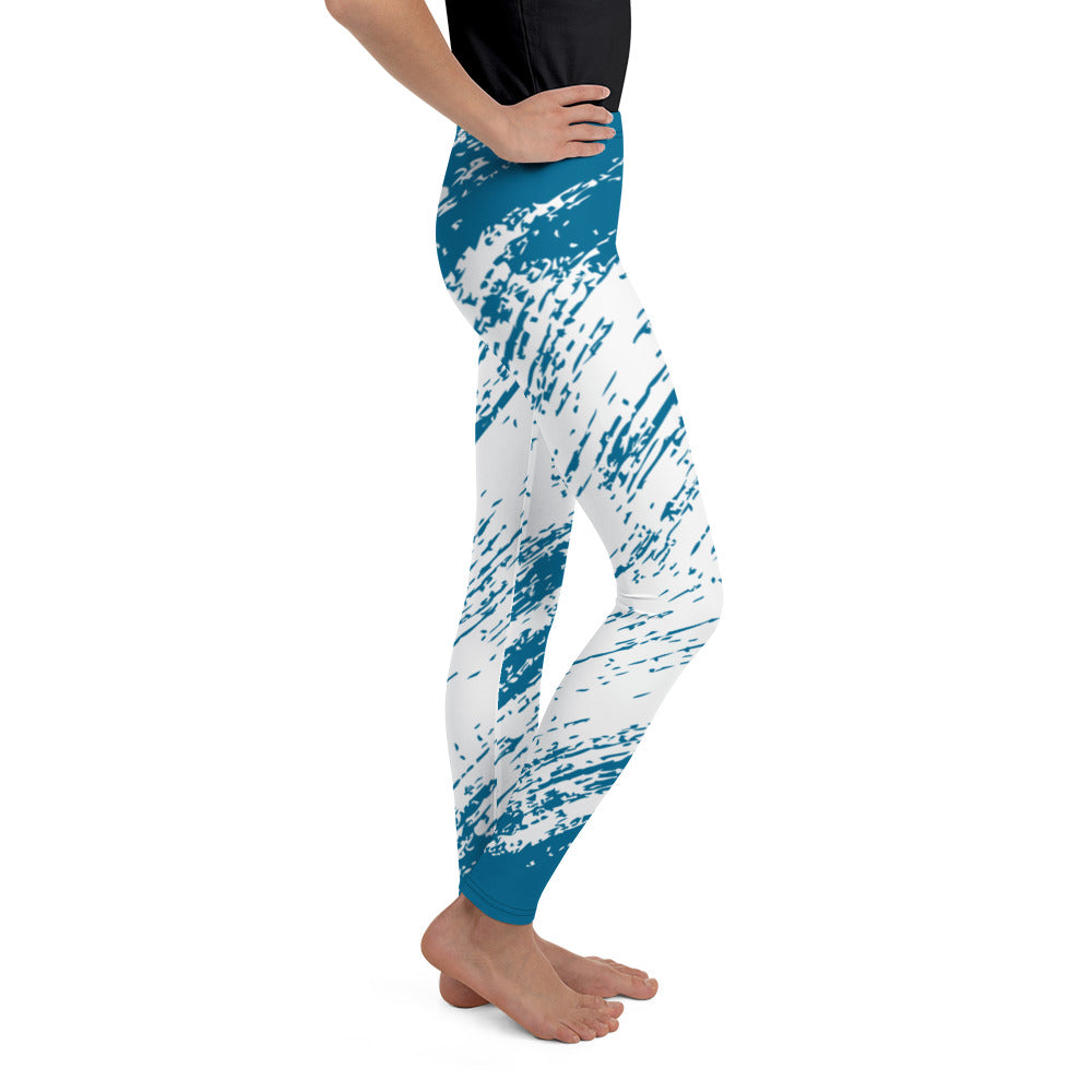 Youth Leggings - Dark Blue Design
