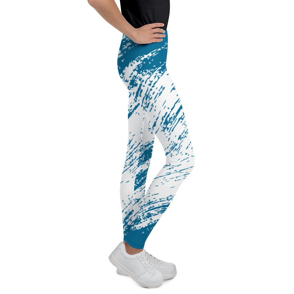 Youth Leggings - Dark Blue Design