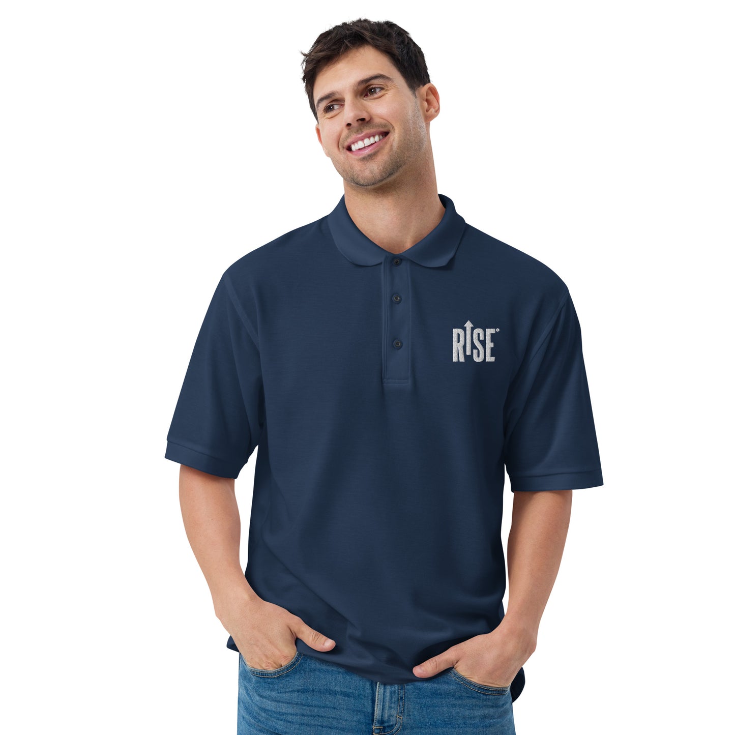 Men's Premium Polo (Dark Colors) - RISE