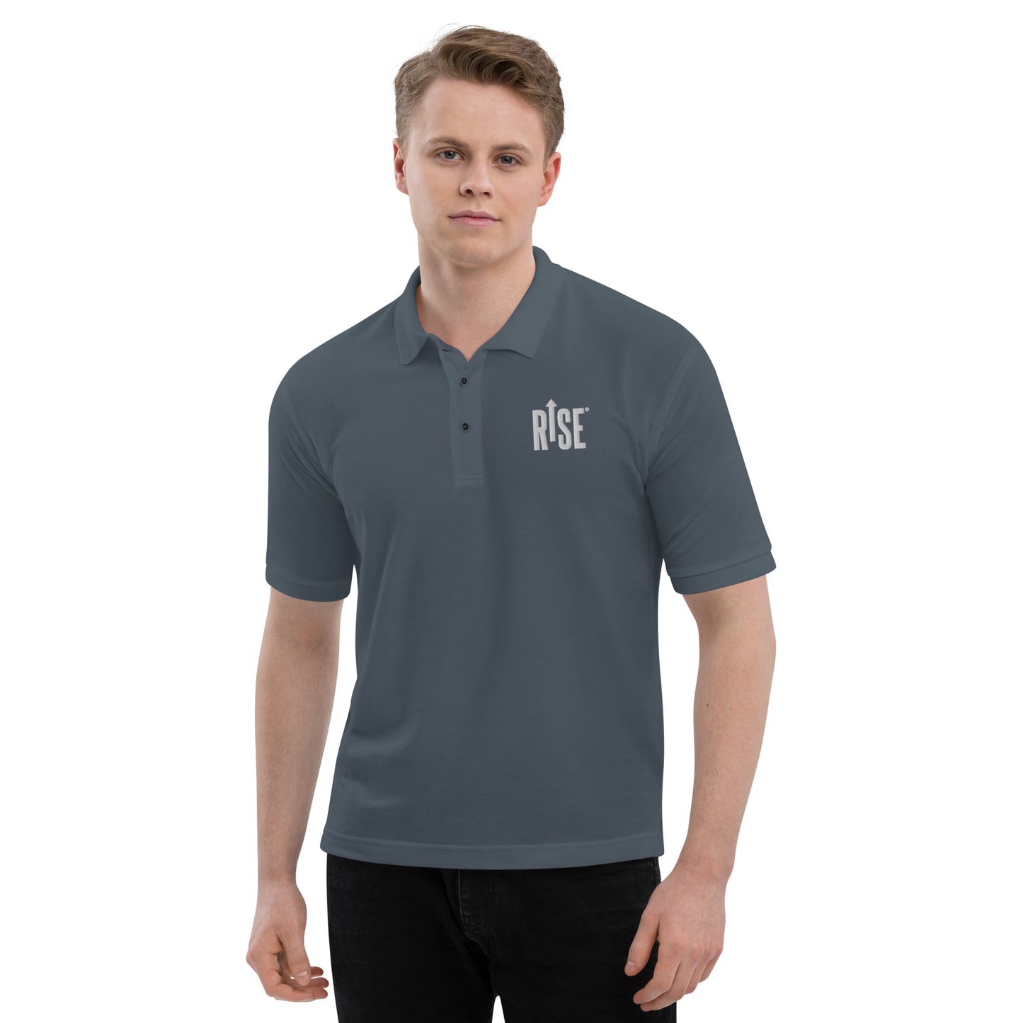 Men's Premium Polo (Dark Colors) - RISE