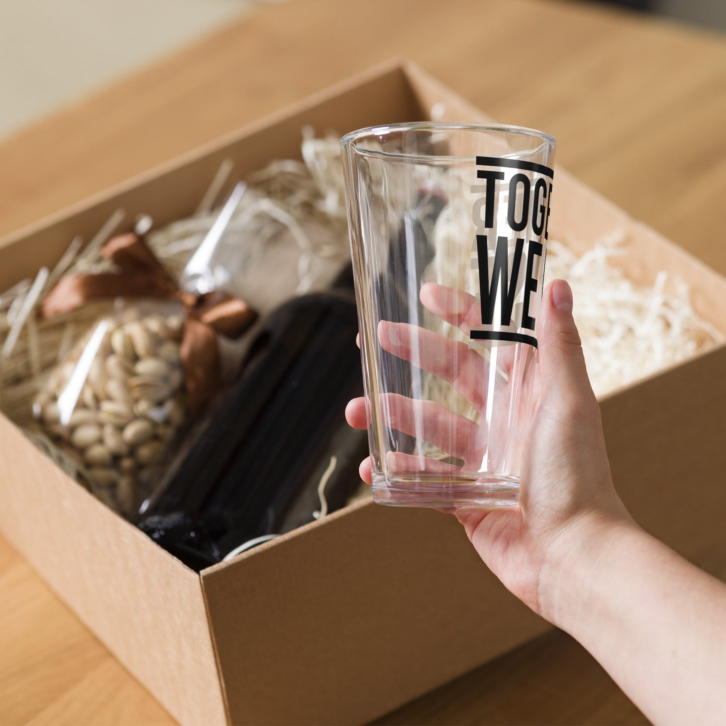 Shaker pint glass - TOGETHER WE RISE DESIGN