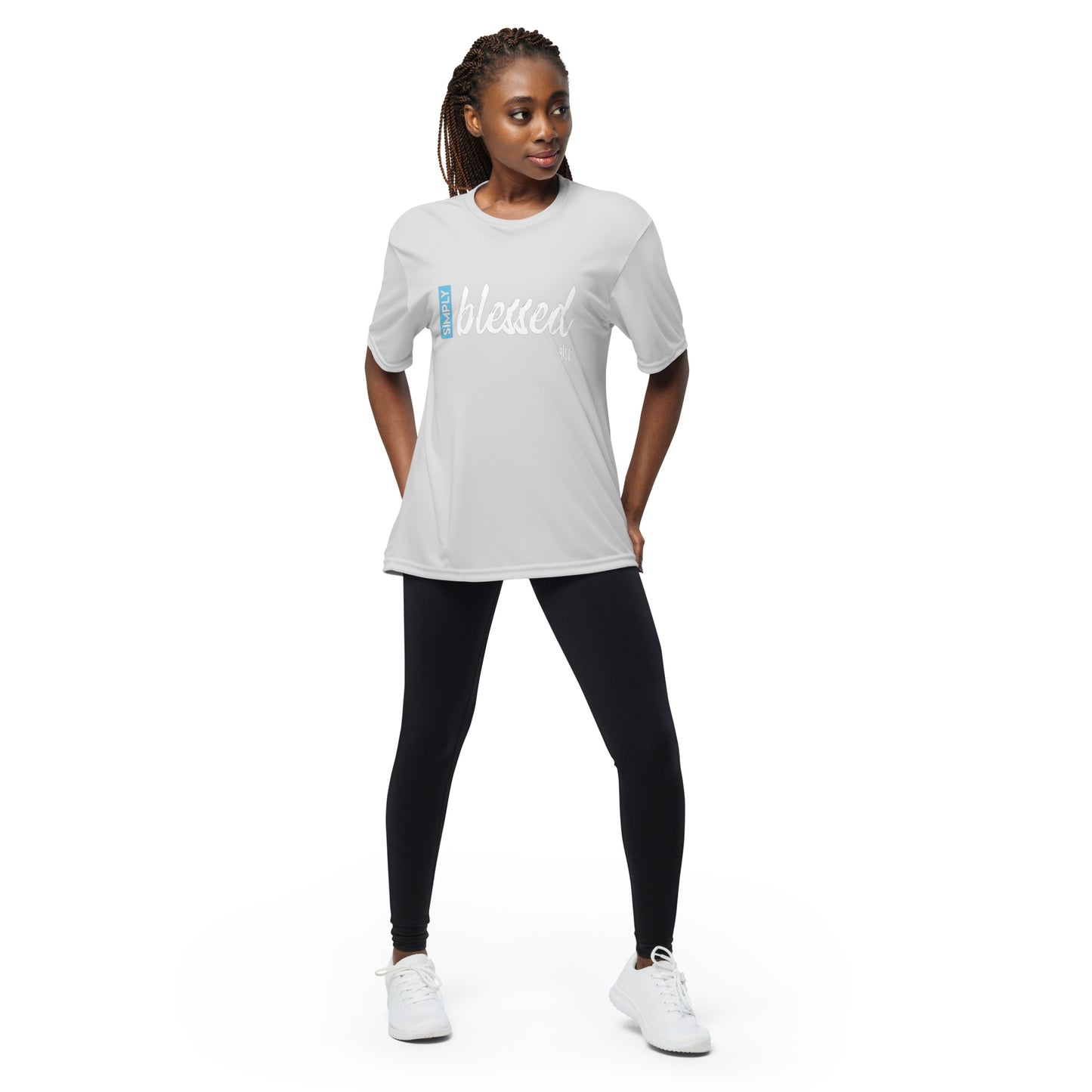 Performance crew neck t-shirt Unisex - SIMPLY BLESSED DESIGN