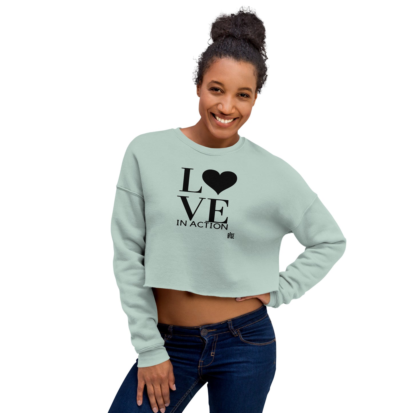 Crop Sweatshirt - LOVE IN ACTION DESIGN