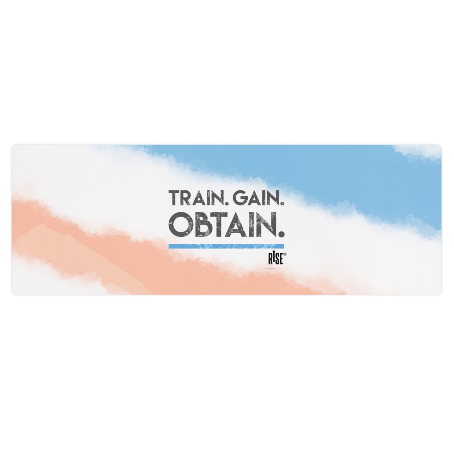 Yoga mat - TRAIN. GAIN. OBTAIN. DESIGN