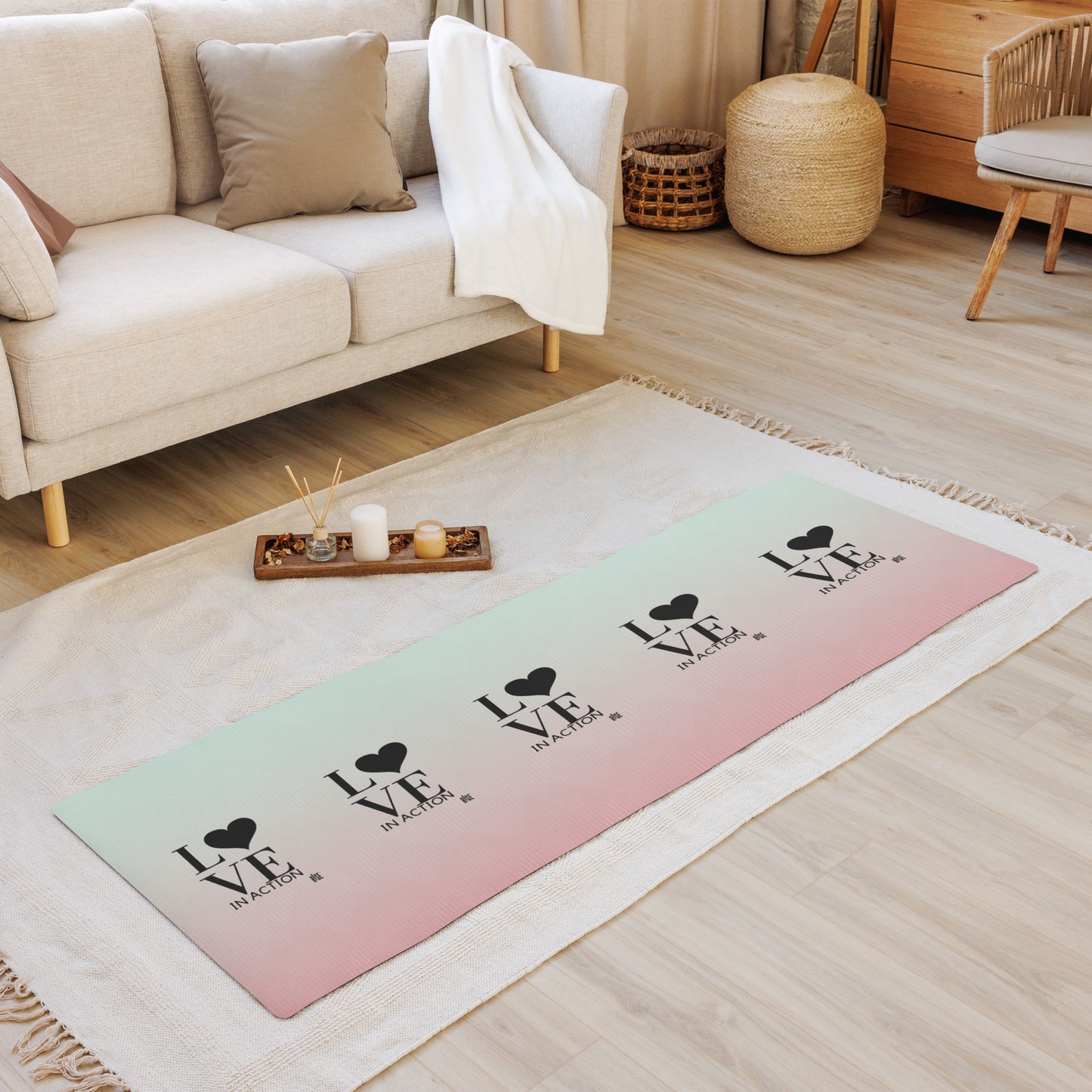 Yoga mat- LOVE IN ACTION DESIGN