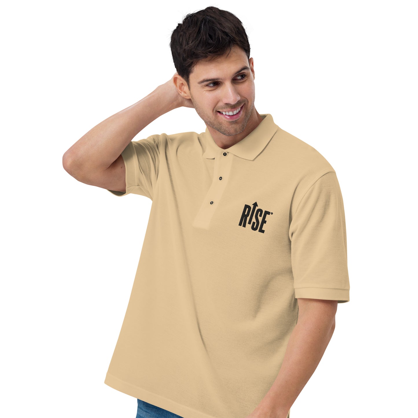 Men's Premium Polo (Light Colors) - RISE