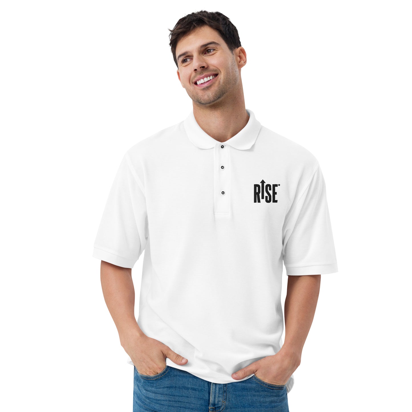 Men's Premium Polo (Light Colors) - RISE