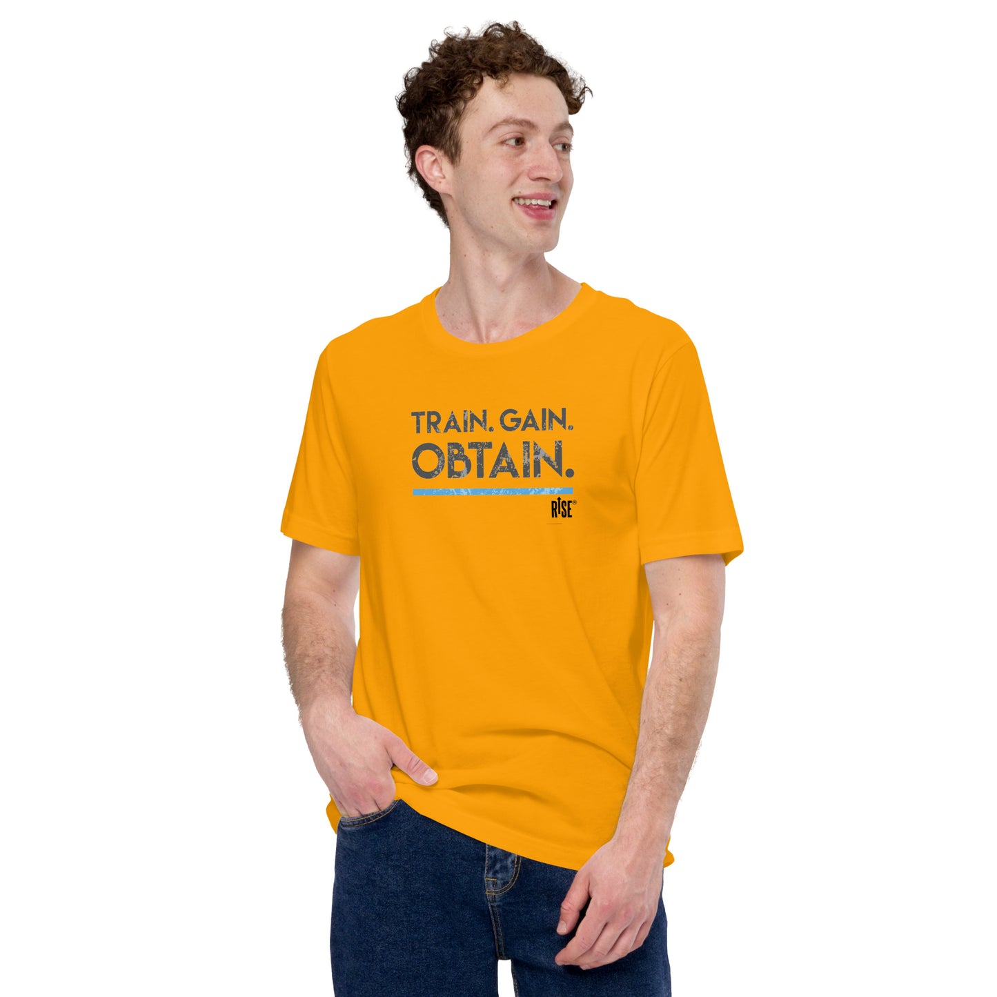 T-shirt Unisex - TRAIN. GAIN. OBTAIN DESIGN