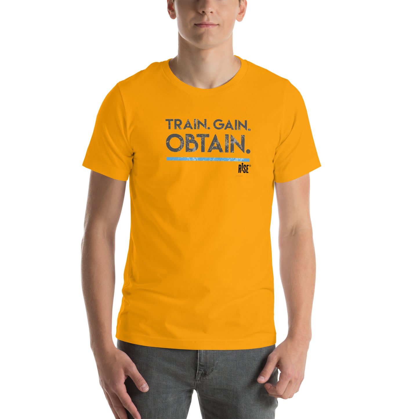 T-shirt Unisex - TRAIN. GAIN. OBTAIN DESIGN