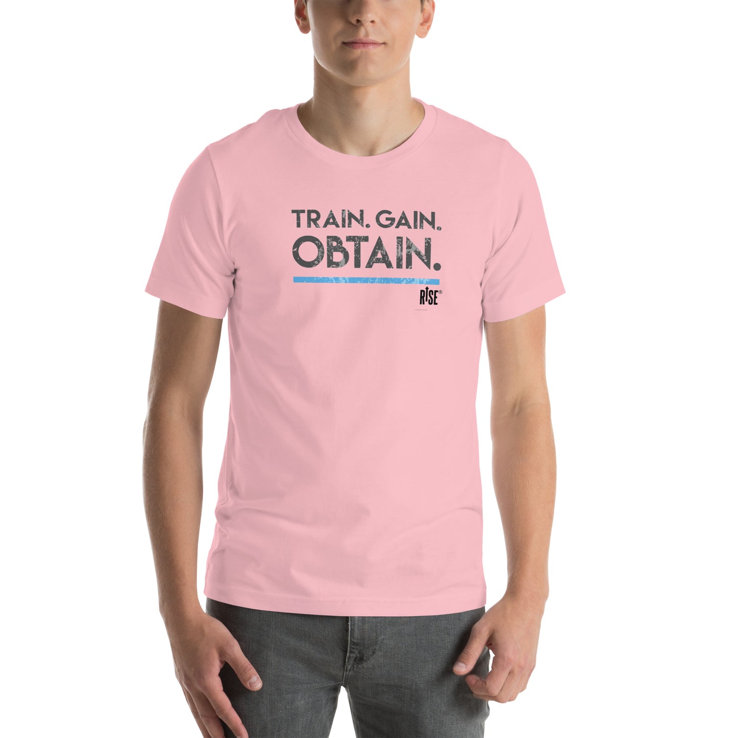 T-shirt Unisex - TRAIN. GAIN. OBTAIN DESIGN