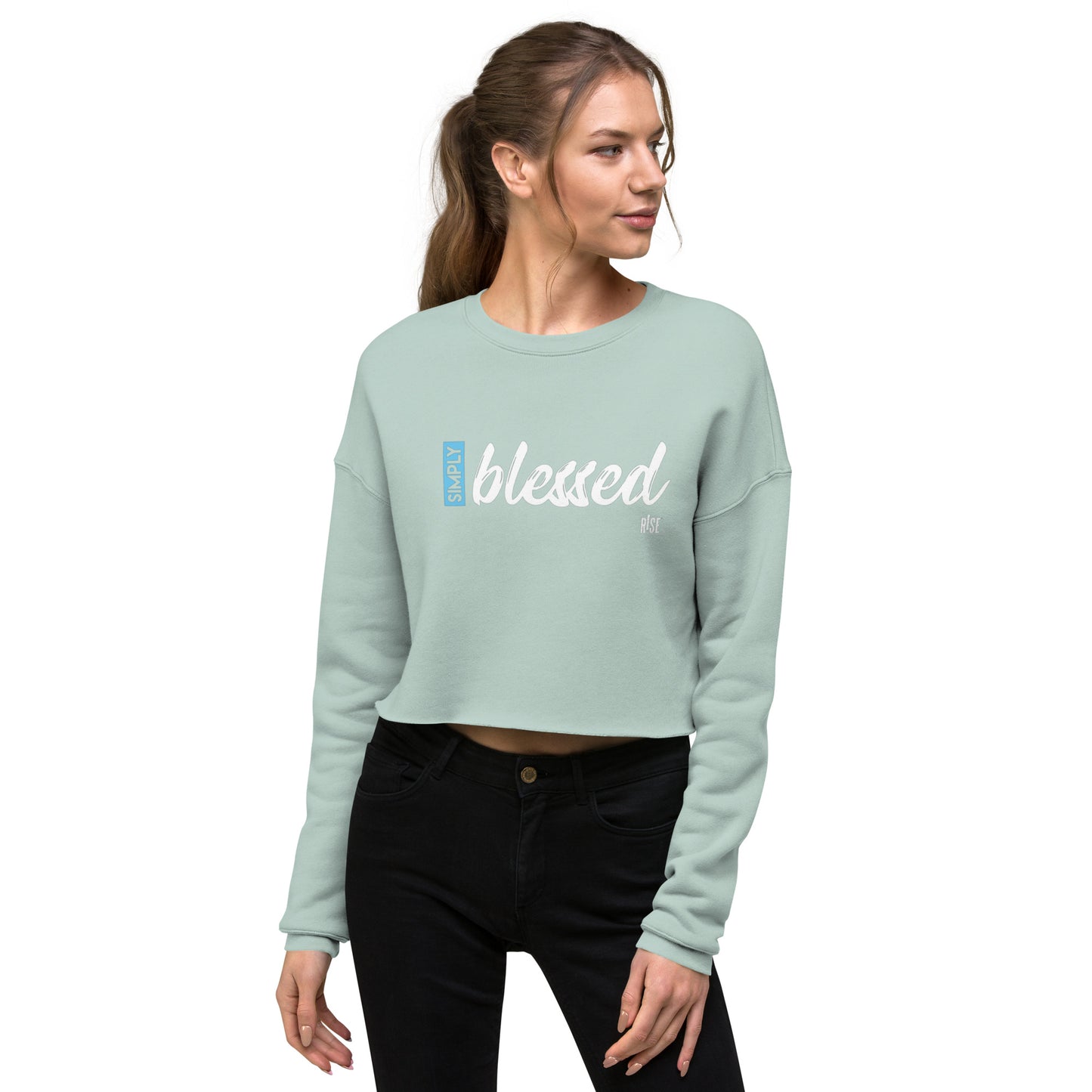 Crop Sweatshirt - SIMPLY BLESSED DESIGN