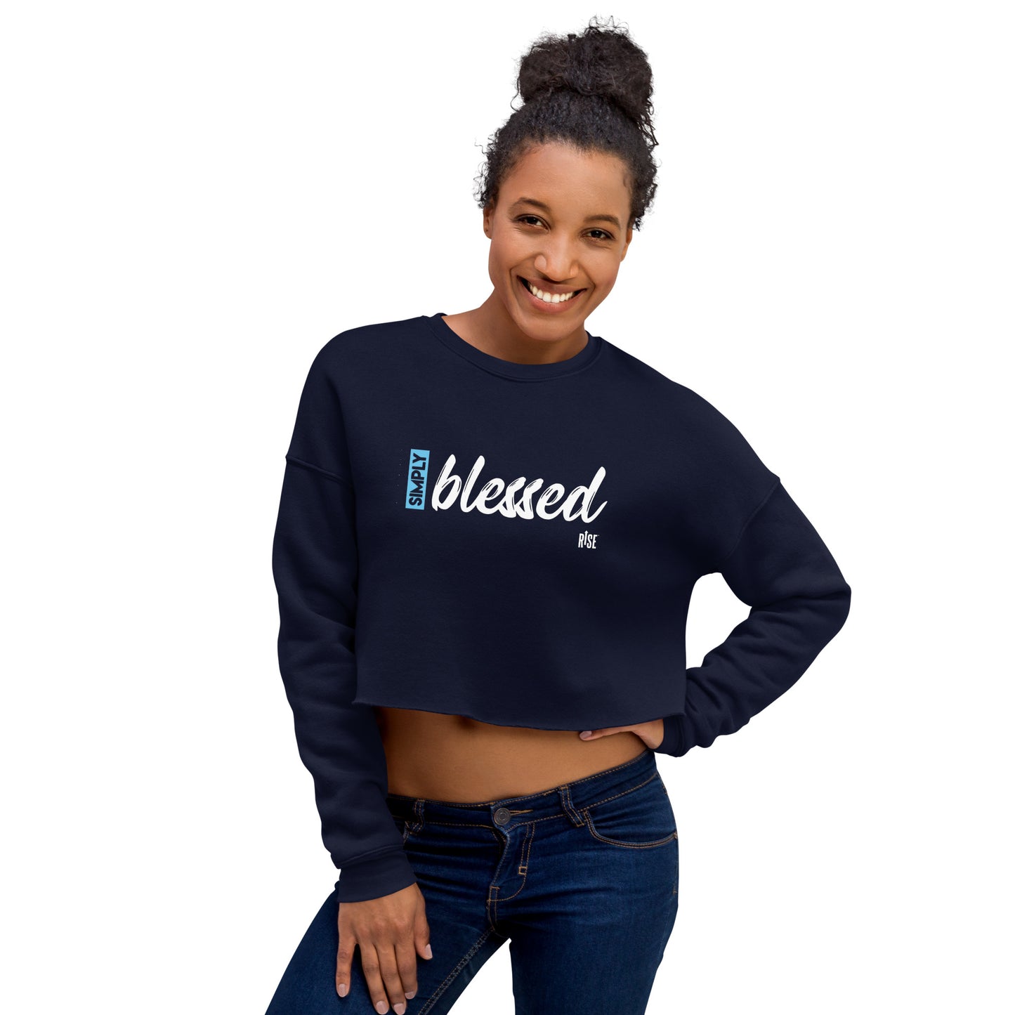 Crop Sweatshirt - SIMPLY BLESSED DESIGN